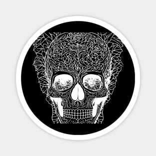 color page skull design Magnet